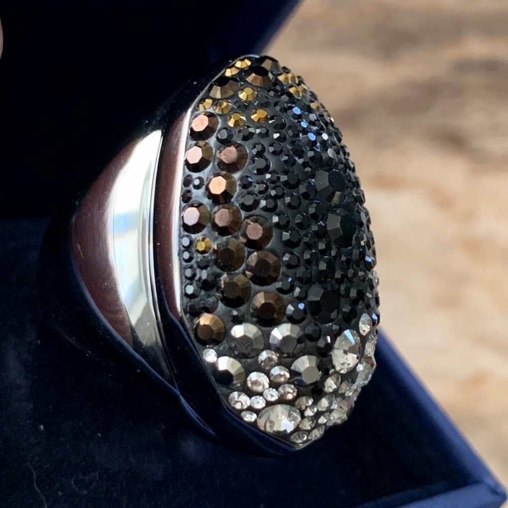 Swarovski Kinshasa Chocolate coctail ring size 55 / 7 1/2